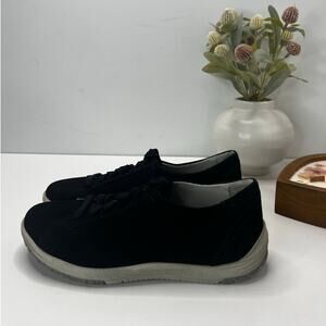 Dansko Leela Waterproof Sneaker Nubuck Leather Black 5906-102400 Women's 36/5.5